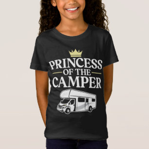 Camiseta Camping Princesa Da Camper Family Girl