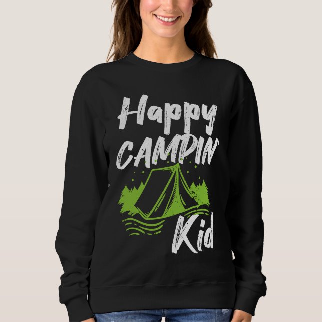 Camiseta Camping Puns Happy Campin' Kid Boys Girls Children (Frente)