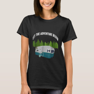 Camiseta Camping Que A Aventura Comece Com Viagem