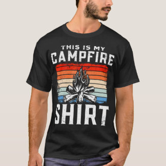 Camiseta Camping Retro Vintage This Is My Campfire Shirt