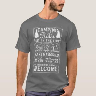Camiseta Camping Rules Camping Lover Campfire Adventure gif
