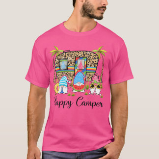 Camiseta Camping Rv Gnomo Camper Happy Summer Campi