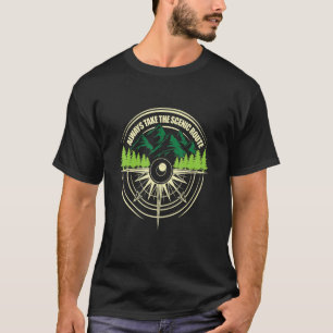 Camiseta Camping Sempre Toma A Aventura De Rota Cêntica