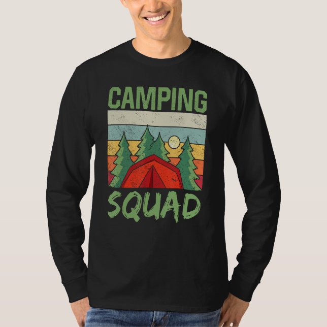 Camiseta Camping Squad Camp Campfire Camper Campsite (Frente)