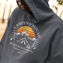 Camping Squad Retro Family Correspondendo Mãe