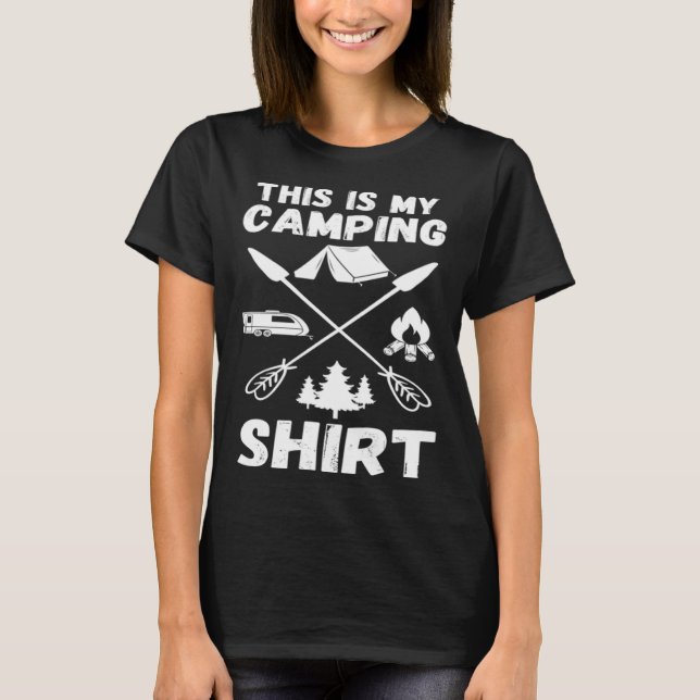Camiseta Camping Trailer Dies ist mein Camping   Camper Va (Frente)