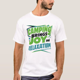 Camiseta Camping traz alegria e relaxamento