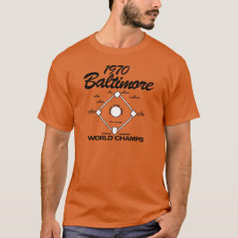 Camiseta Campions Mundiais de Baltimore Anos 80 1970