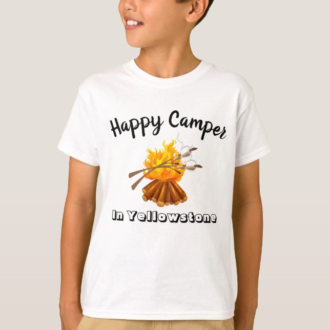 Camiseta Campista Feliz de Camisa-T (Frente)