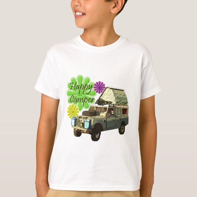 Camiseta Campista feliz de Dormobile (Frente)