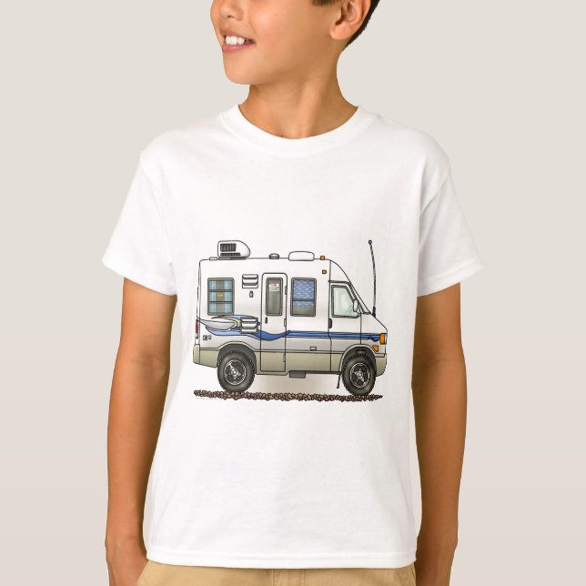 Camiseta Campista rv do Winnebago de Rialta (Frente)