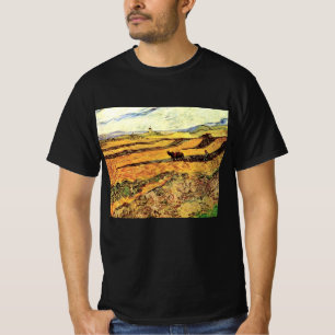 Camiseta Campo com Lavrador e Moinho por Vincent van Gogh