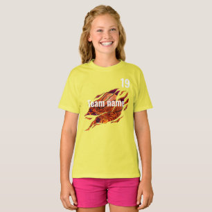 Camiseta Campo da Equipe de Basquete do Esporte Dia da Chee