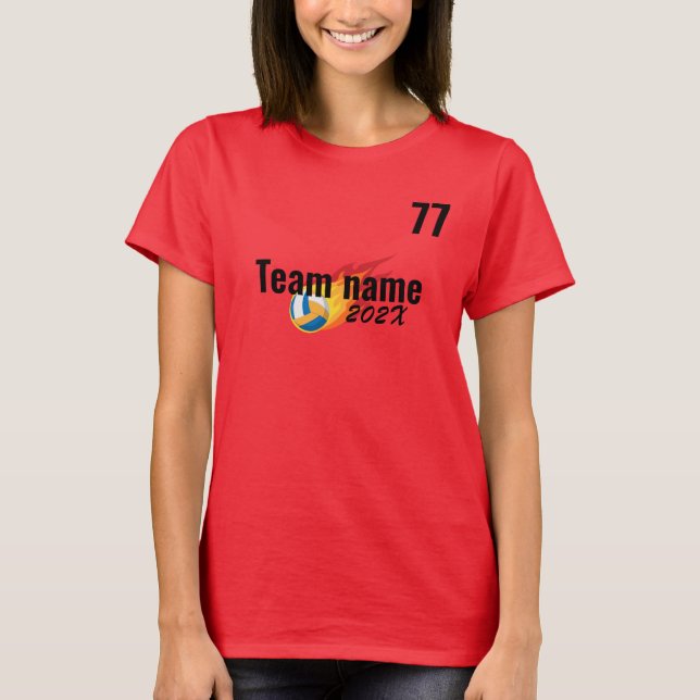 Camiseta Campo da Equipe de Esporte de vôlei (Frente)