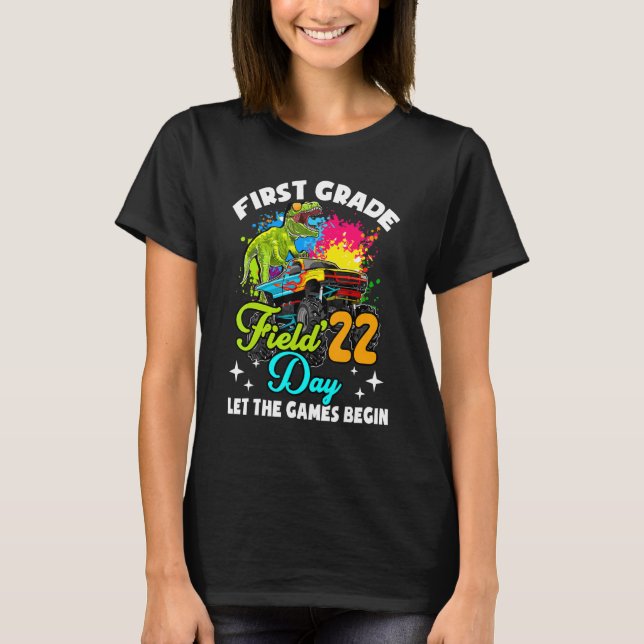 Camiseta Campo Day 2022 First Grade Permitir Que Os Jogos C (Frente)