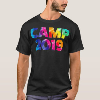 Camiseta Campo de 2019 Câmulos de Verão de 2019 Tie Dye Aut
