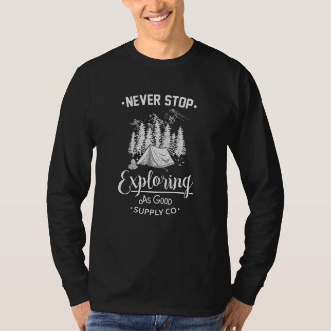 Camiseta Campo de acampamento acampamento acampamento Engra (Frente)
