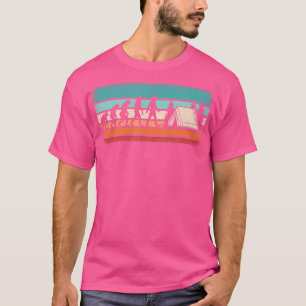 Camiseta Campo de caminhada do Camping Retro Camper Evoluti
