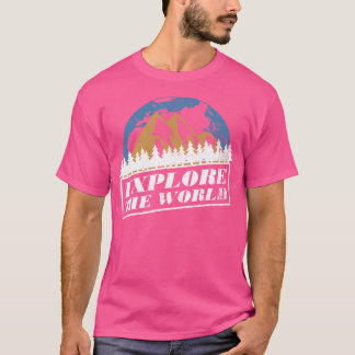 Camiseta Campo de caminhada - Tentando acampamento de camin