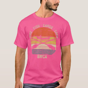 Camiseta Campo de Canoagem de Peixes de Hike do Exterior de