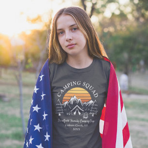 Camiseta Campo de Correspondência Personalizada de Férias d