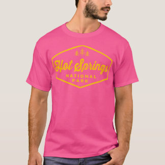 Camiseta Campo de Crachá Retro Hexagon do Parque Nacional d