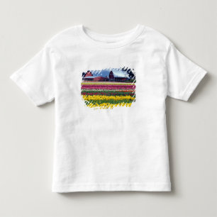 Camiseta campo de exibição de tulipas