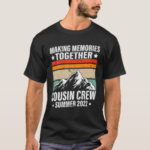 Camiseta Campo de férias da família Funny Cousin Crew 2022 