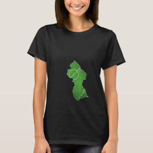 Camiseta Campo de Futebol da Guiana