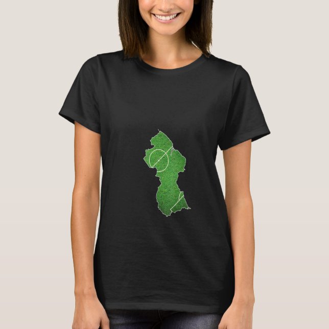 Camiseta Campo de Futebol da Guiana (Frente)