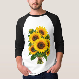 Camiseta Campo de Girassóis Lindos Paisagem
