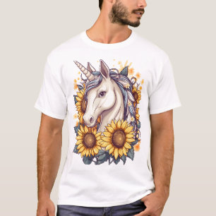 Camiseta Campo de Girassóis Unicórnio (1)