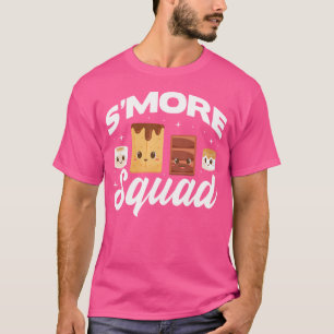 Camiseta Campo de grupo de acampamento do S'More Kawaii Smo