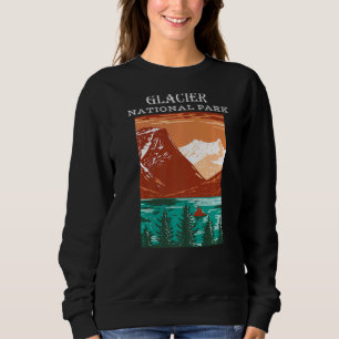 Camiseta Campo de Montana do Parque Nacional do Glacier, sa