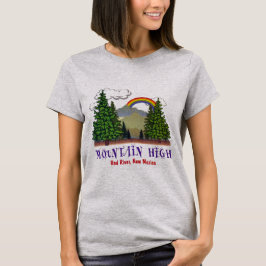 Camiseta Campo de montanha escuro feminino 2000