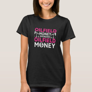Camiseta Campo de Óleo Lixo de Campo de Óleo Namorada Espos