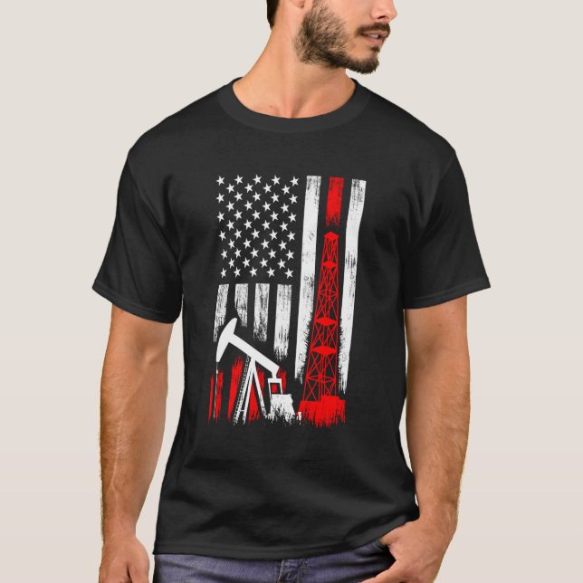 Camiseta Campo De Óleo Para Perfuração De Solha (Frente)