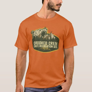 Camiseta Campo de Recriação do Estado de Creek Cruzado no A