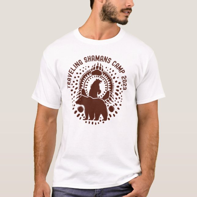 Camiseta Campo de Shamans em viagem 2023 (Frente)