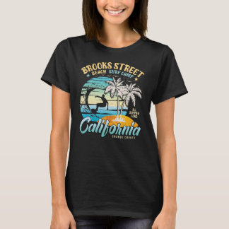 Camiseta Campo de Surf da praia Brooks Street, surfando na