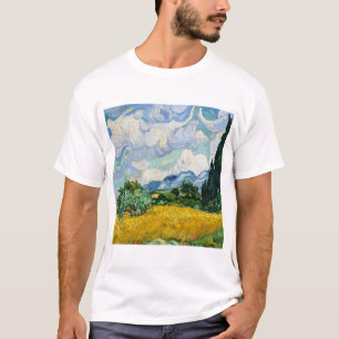 Camiseta Campo de Trigo com Cypress Vincent Van Gogh.
