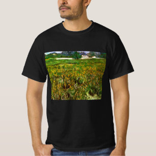 Camiseta Campo de trigo em Auvers por Vincent van Gogh