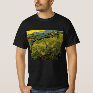 Camiseta Campo de trigo Primavera, nascer do sol por Vincen