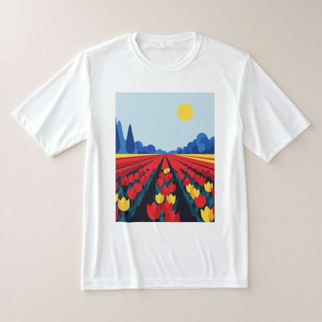 Camiseta Campo de tulipas (Postura )