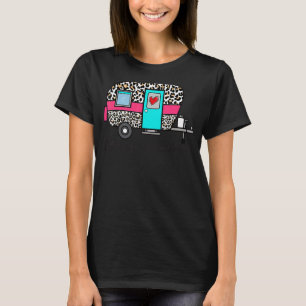 Camiseta Campo de Verão feliz acampamento de leopardo acamp