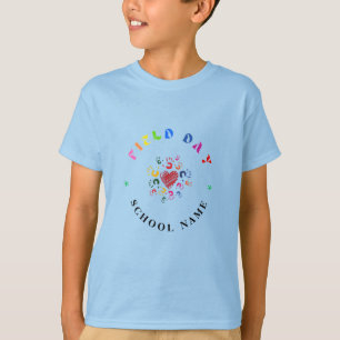 Camiseta Campo desportivo dia Vermelho verde amarelo azul E
