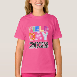 Camiseta Campo desportivo dia Vermelho verde amarelo azul E