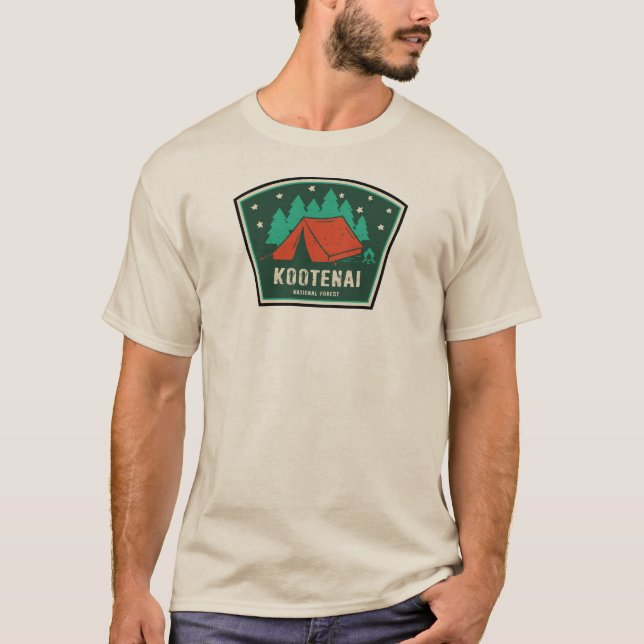 Camiseta Campo Florestal Nacional Kootenai (Frente)