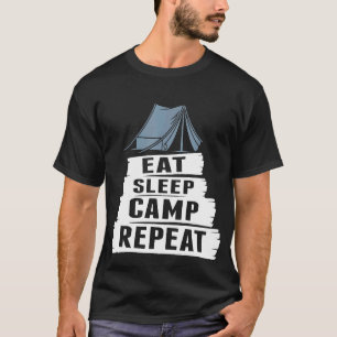 Camiseta Campo legal Comer Acampamento do Sono Repetir 1