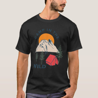 Camiseta Campo Na Equipe De Acampamento De Verão Selvagem N